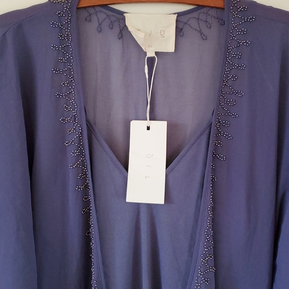 BNWT Blue TJD Dress with CoverUp - Picture 2 of 7
